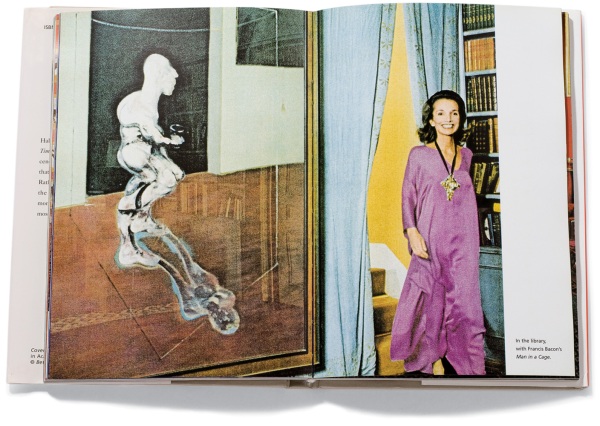 Lee and the Francis Bacon she had to part with, as ironically pictured in her photo memoir 'Happy Times'